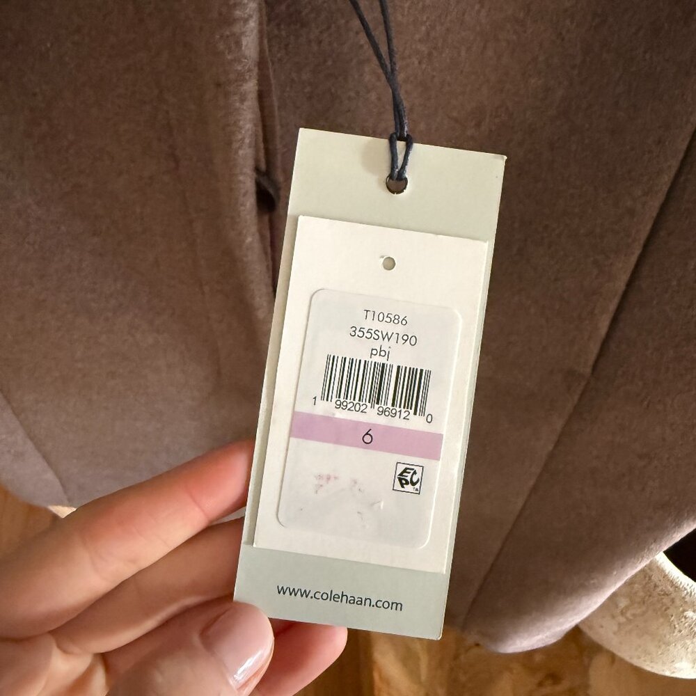 Cole Haan Knotch Lapel Wool Coat - Picture 4 of 6